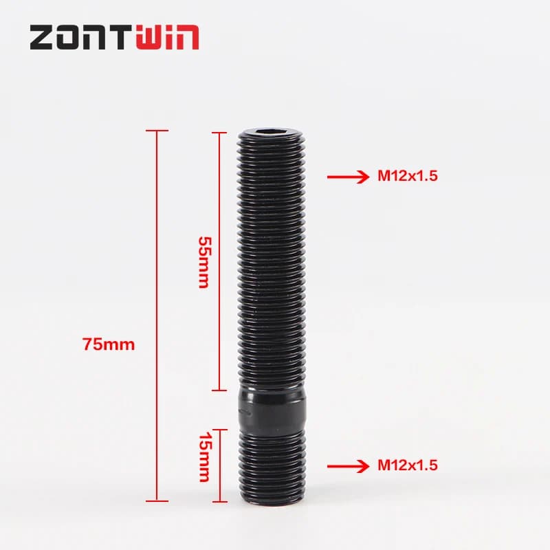 5 pièces goujons de roue étendus Conversion cosse haute (écrou) boulons de roue Kit d'adaptateur de 