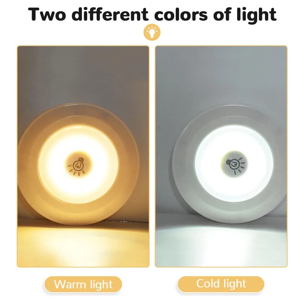 Super lumineux Cob sous armoire lumière LED 5W télécommande sans fil réglable garde-robe lampe de nu