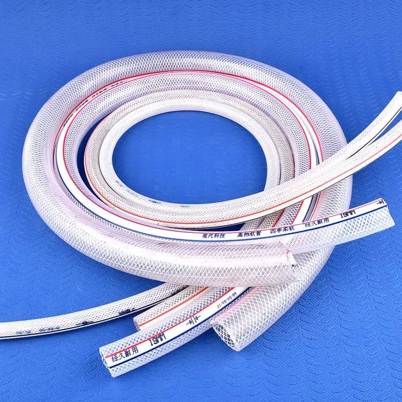 Tuyaux en plastique PVC à mailles de 1m/3m/5m, tube de pompe à eau, diamètre intérieur 8/10/19/25mm,