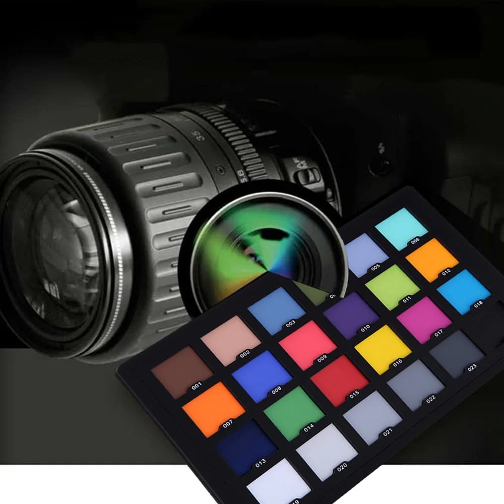 Andoer Professional 24 Test de carte de palette de vérificateur de couleurs pour une correction numé