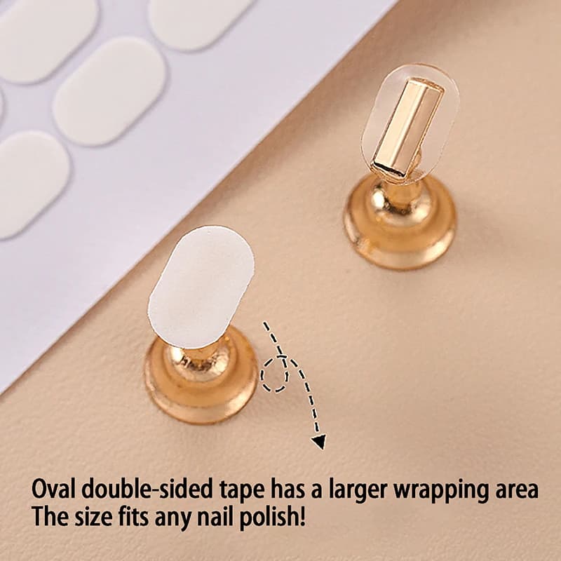 Ruban adhésif Double face Transparent sans trace pour faux ongles, présentoir, outils, bande de manu
