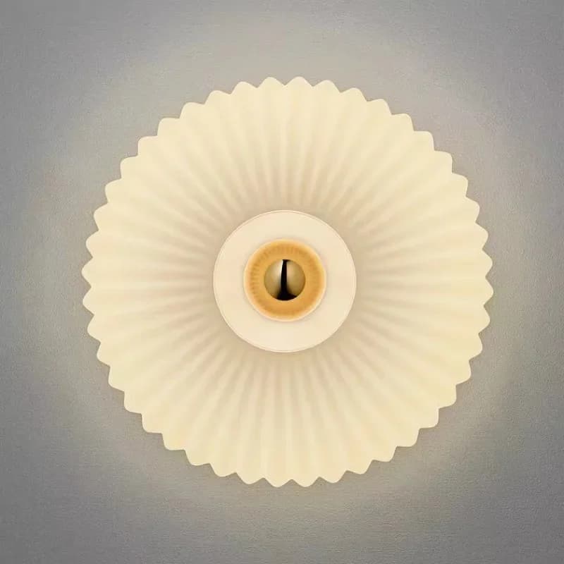 Appliques murales LED nordiques en verre ondulé, luminaires décoratifs pour couloir, allée, escalier