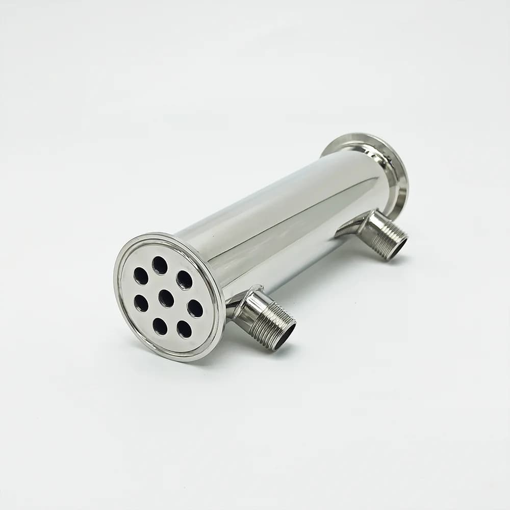 Dephlegmator 2 "51mm(OD64mm) 304 condensateur de Reflux en acier inoxydable hauteur 200mm à l'intéri