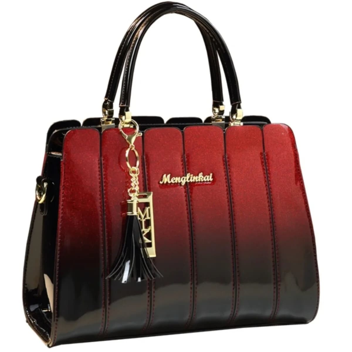 2025 nouvelle mode polyvalent Patchwork Sac à main femmes maman brillant en cuir Sac à bandoulière p