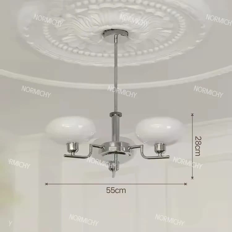 Lustre LED Nordique Designer Bauhaus Style Médiéval Moderne Français pour Chambre, Bureau, Salon, Cu