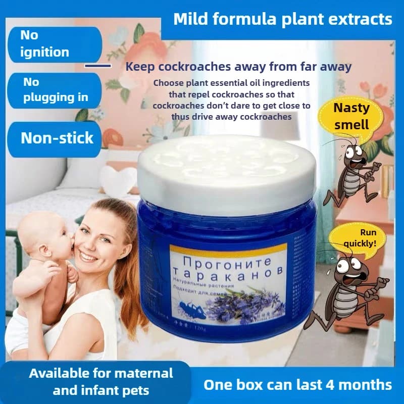 Boîte répulsive de cafards, extraits naturels de plantes, parfum frais, air purifié, essentiel pour 