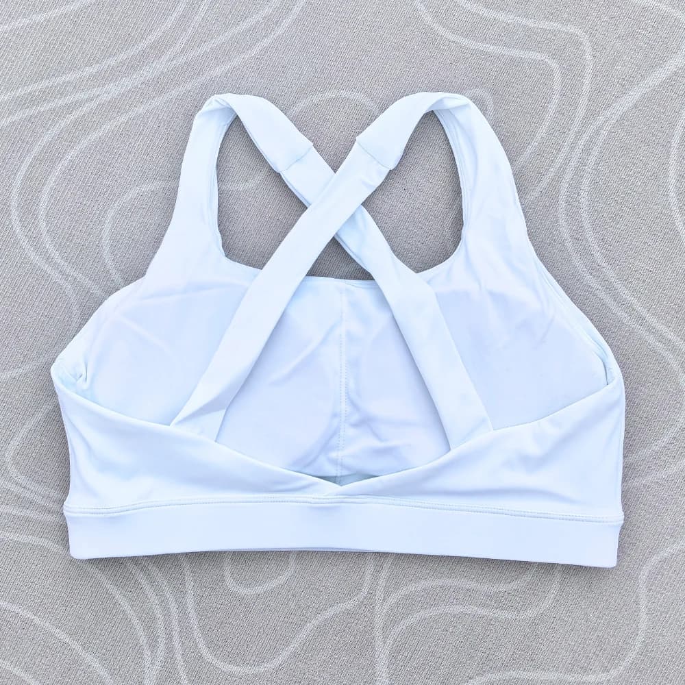 Soutien-gorge de Fitness pour femmes, couleur unie, serré, entraînement complet, dos croisé, sous-vê