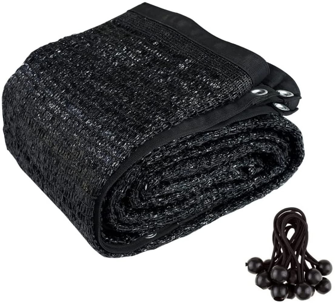 Panneau d'ombrage Sunblock noir, 10 pi x 20 pi, 90% pouces, avec 12 duplications Ik,