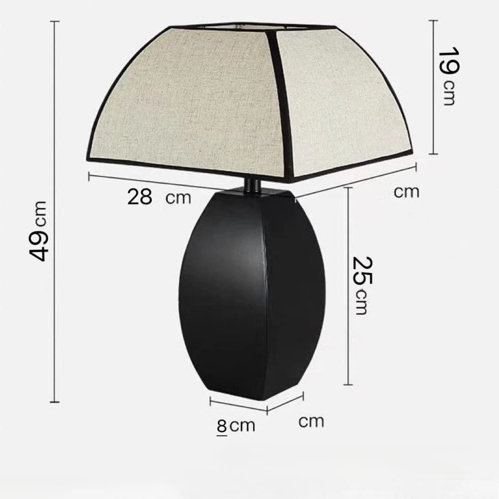 Lampe de table vintage médiévale 2026, lampe de bureau rétro en tissu, décorations douces, ornements