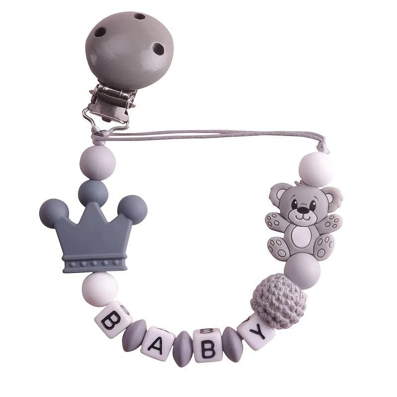 Koala – porte-sucette en Silicone, porte-chaîne pour bébés et enfants, Clips de dentition, anneau de