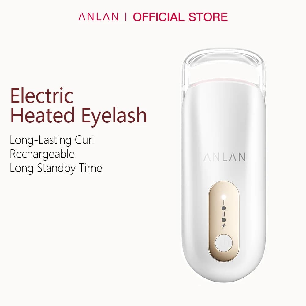 ANLAN Recourbe-cils électrique Large ouverture Rechargeable Rehaussement des cils jusqu'à 24 h Contr