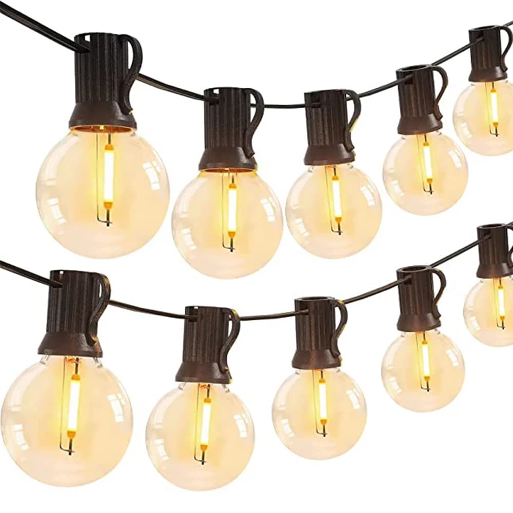 Guirlande lumineuse LED d'extérieur G40, guirlande de fête, ampoules Globe à intensité variable, lam