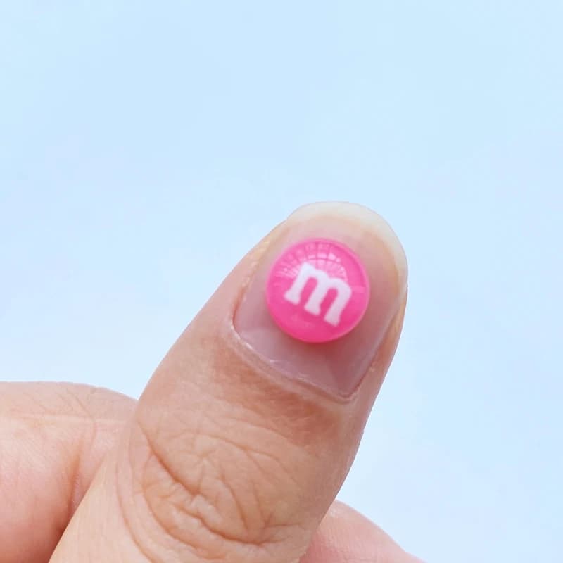 50pcs mignon 8mm mixte Mini bonbons ongles strass gemmes paillettes Nail Art bijoux manucure ongles 
