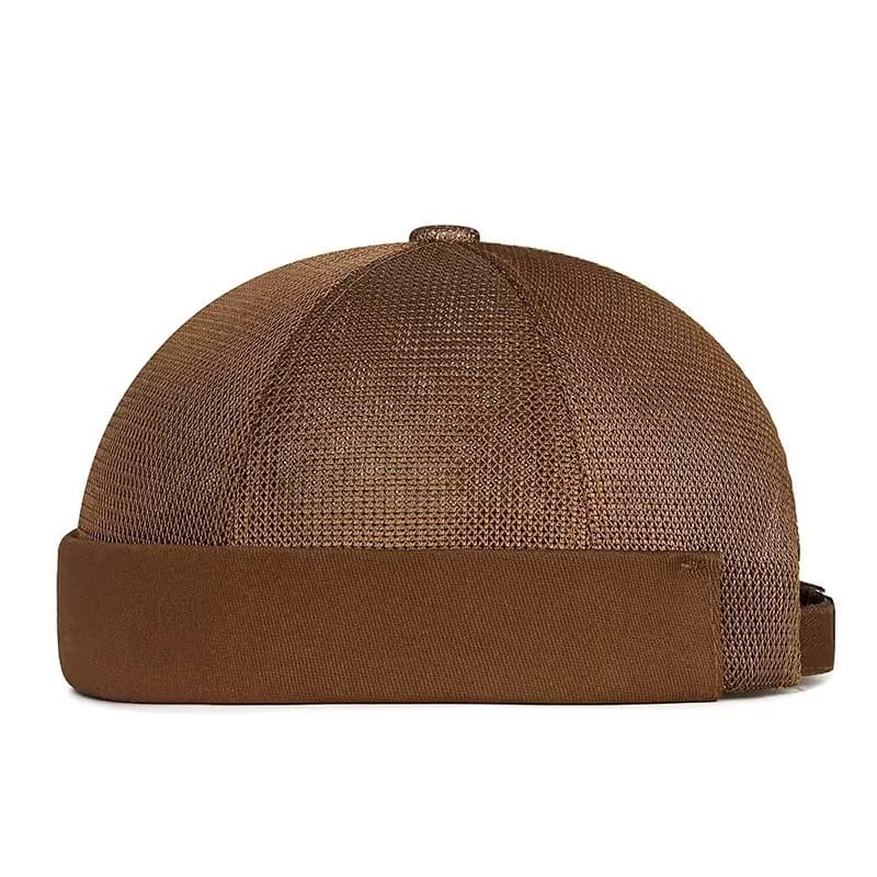 Casquette d'été unisexe en maille sans bords, casquette de marin Hip Hop avec manchette roulée, bonn