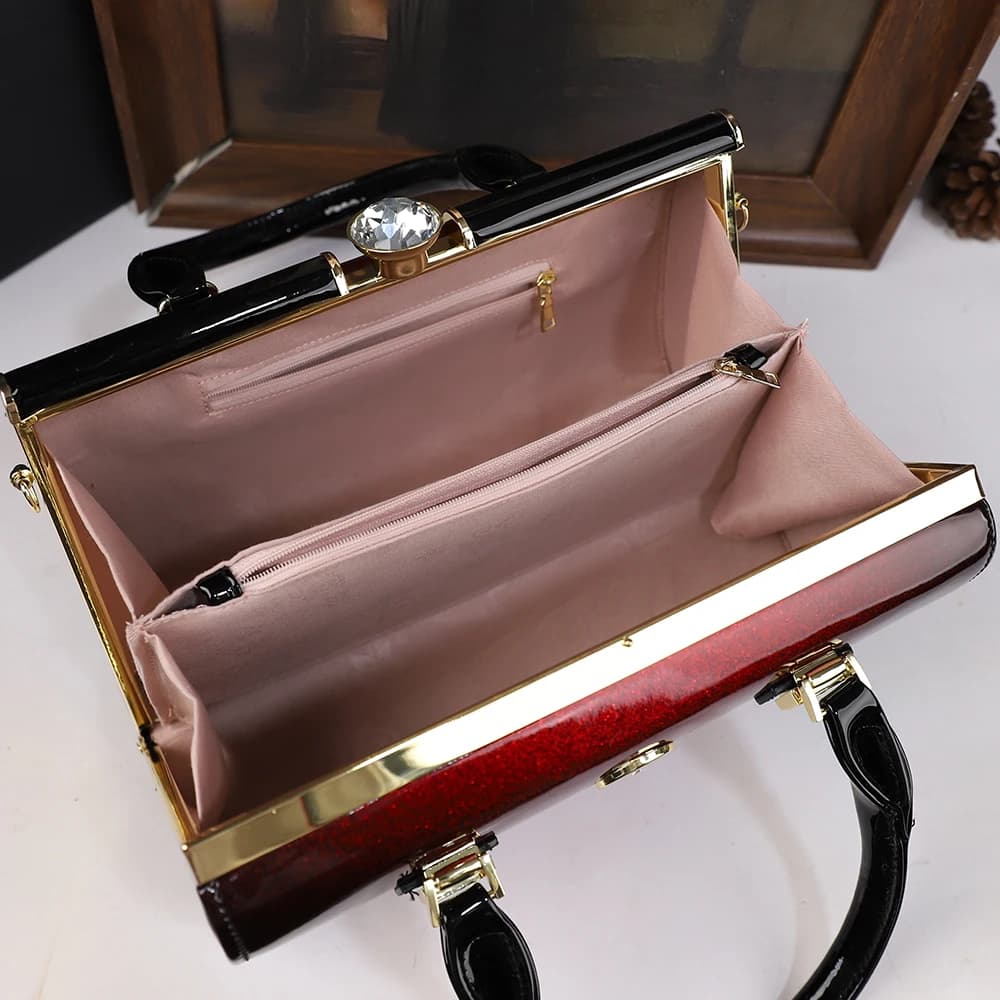 2025 Nouvelle taie d'oreiller, sac pour femme, épaule à main, diamant d'eau, dame d'âge moyen, sac p