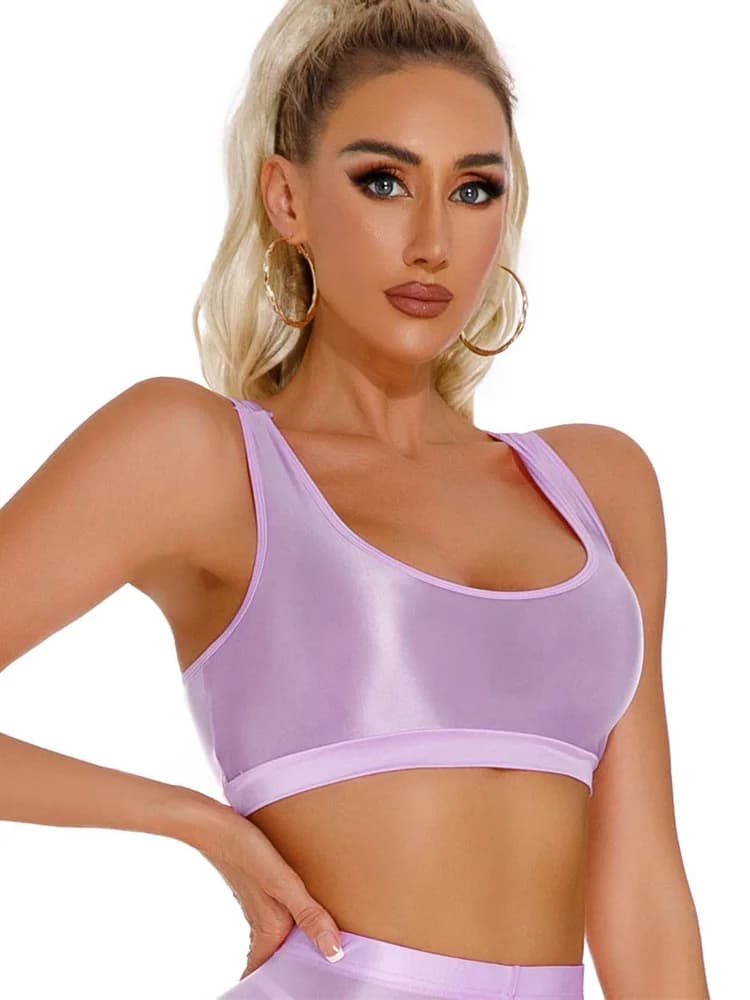 Collant de brevSexy et Brcorporelle à l'Huile pour Femme, Vêtement Court, Col en V Profond, Tache Pr