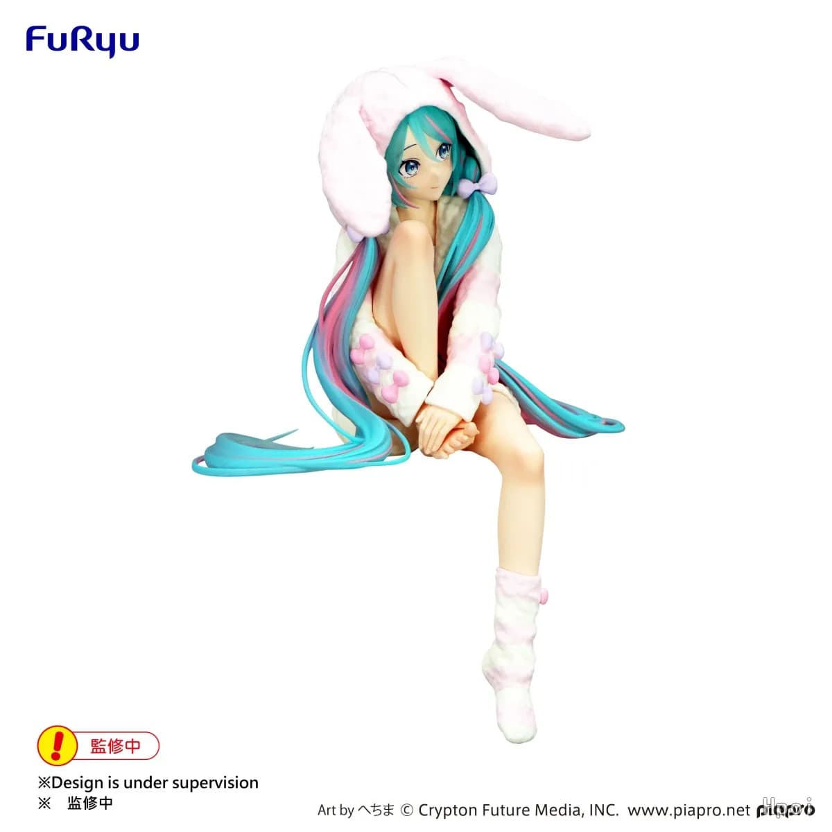15CM Anime HATSUNE MIKU Figure bouchon de nouilles Figure lapin oreille pyjamas modèle jouet poupée 