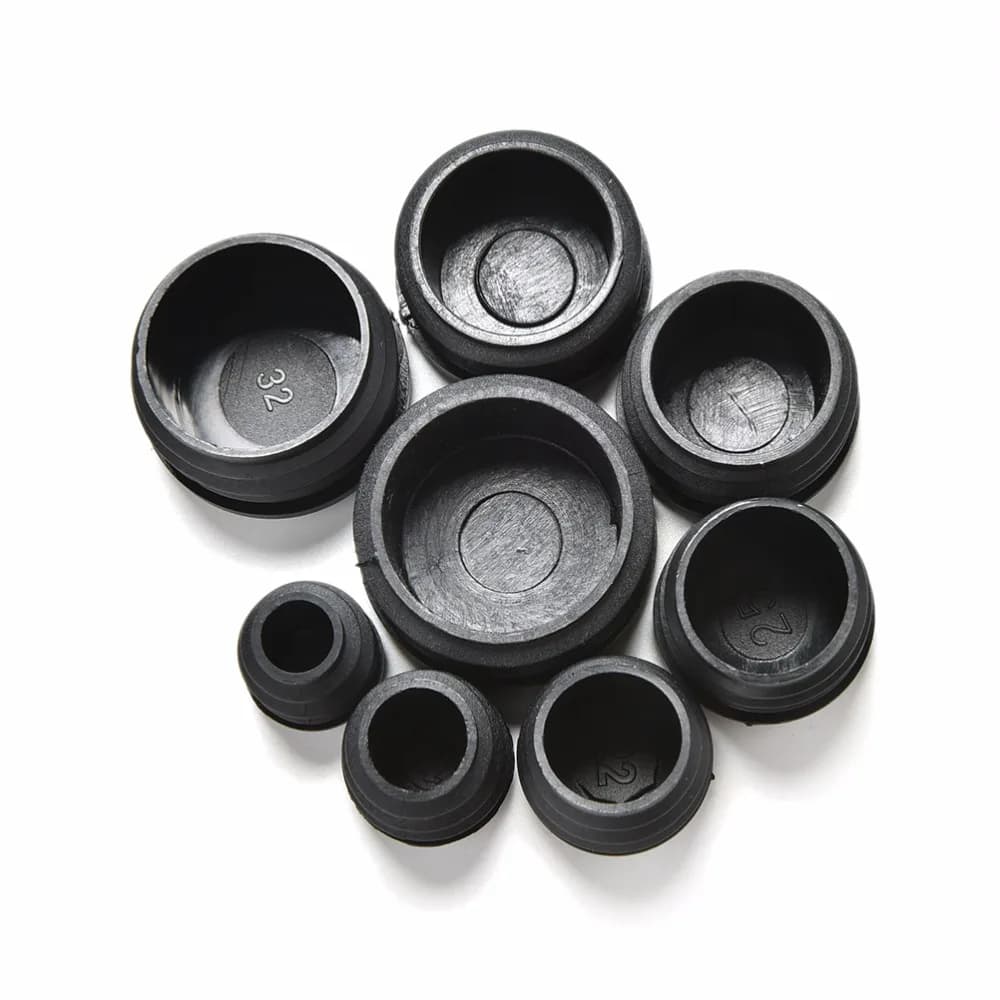 Bouchon de pied de meuble, 10 pièces/lot, capuchon d'extrémité obturateur pour Tube rond, diamètre 1