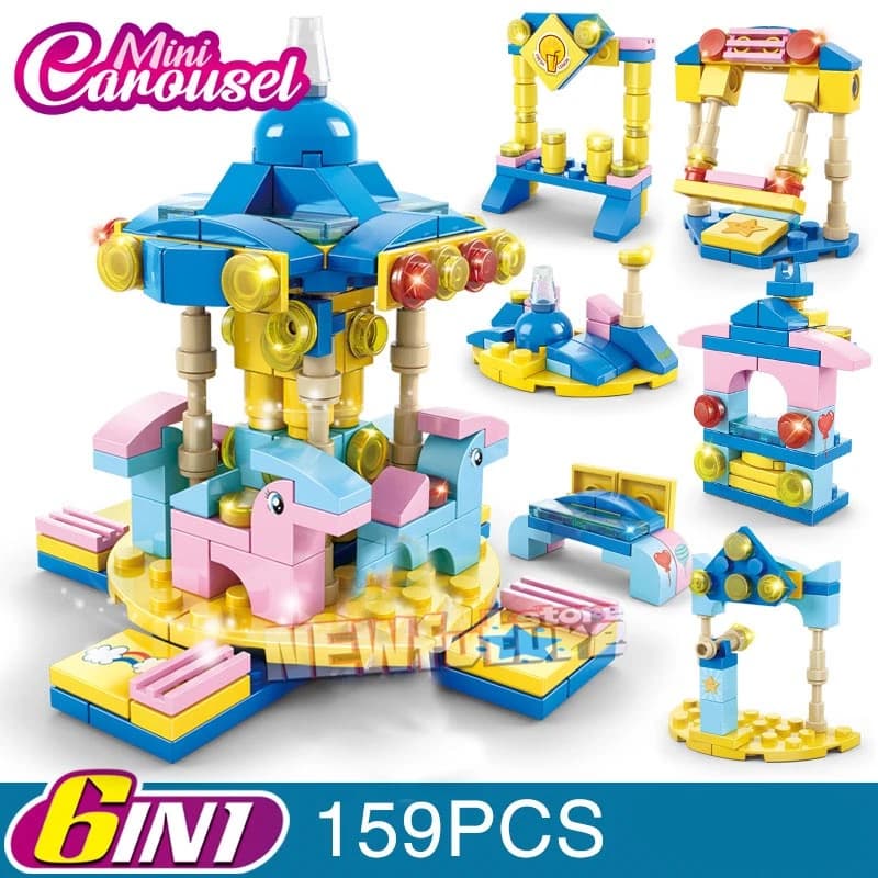 Ensemble de blocs de construction Dreams House avec figurines de métiers - Pilote, Docteur, Peintre,