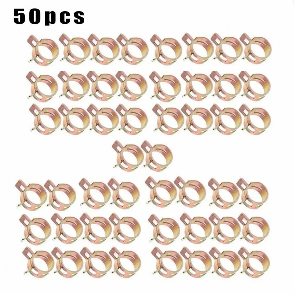 50 pièces/ensemble Clips de fixation à ressort de voiture 5/6/7/8/9mm pince à ressort tuyau de condu