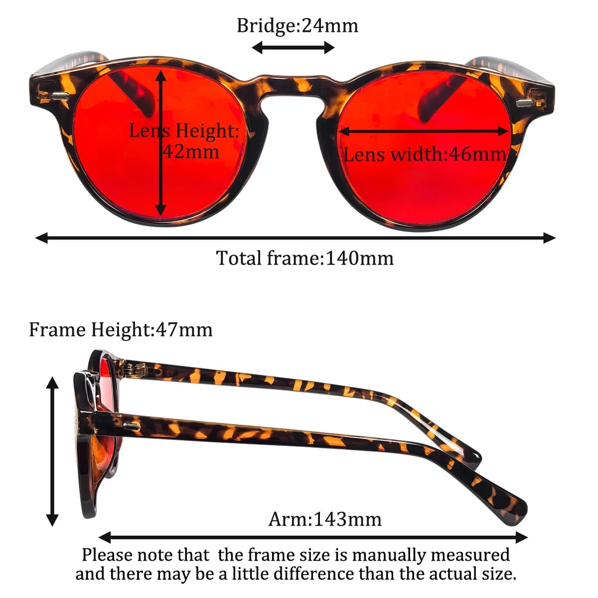 HINU-Lunettes rouges pour hommes et femmes, verres orange, filtre à lumière bleue, pour un meilleur 