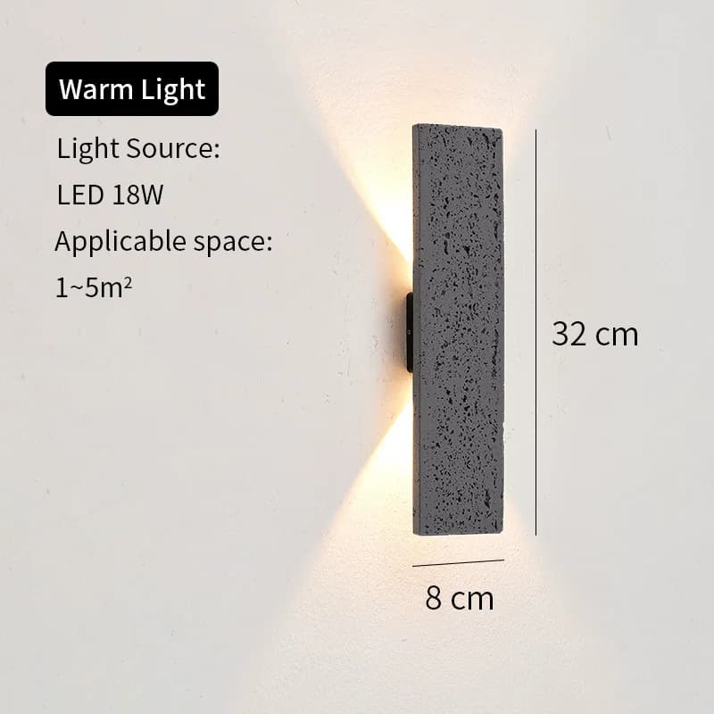 LED extérieur porche appliques murales en aluminium extérieur luminaires muraux IP65 lampe étanche p