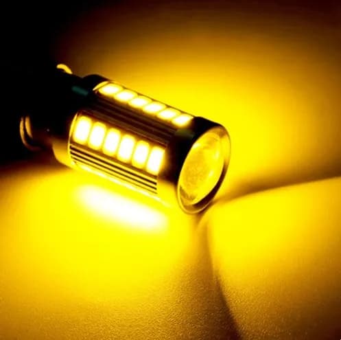 2 pièces PY21W P21/5W 1156 Ba15s 1157 Bay15d pour ampoule LED de voiture clignotant 12V 33SMD 7000K 