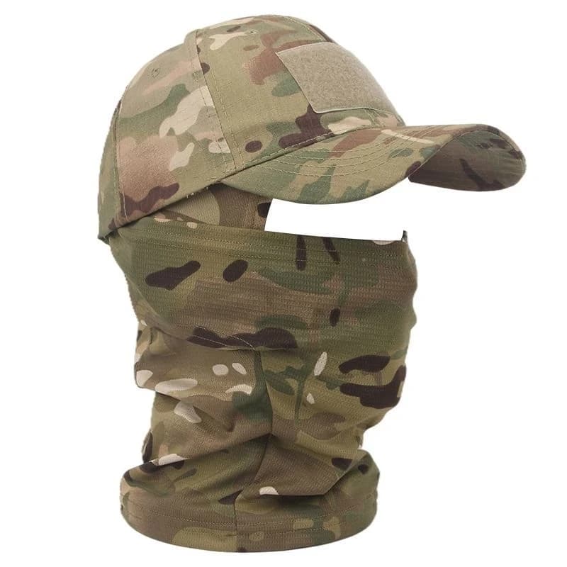 Cagoule tactique casquettes de Baseball masque complet ensemble hommes été Snapback chapeau de solei