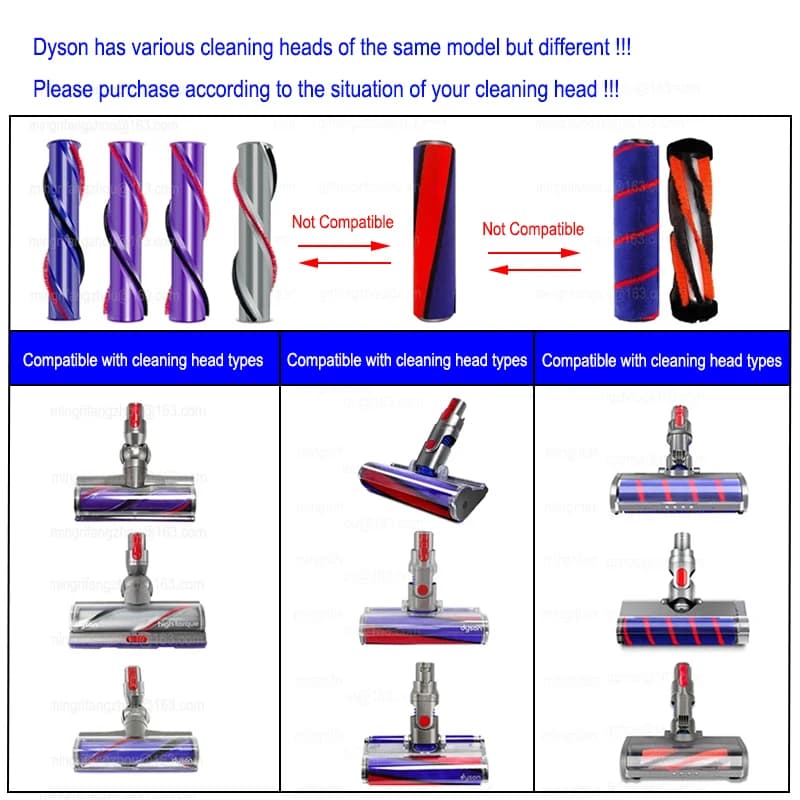 Rouleau de brosse pour aspirateur sans fil Dyson V6 V8 V10 V11, rouleau de brosse de remplacement, t