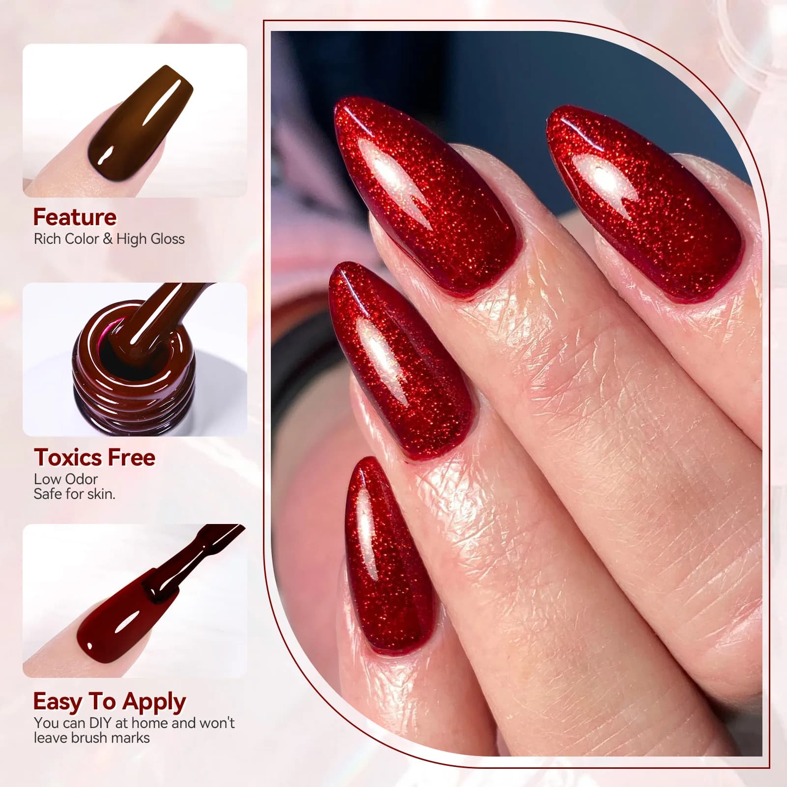 BORN PRETTY 130 couleurs Vernis à ongles Gel 10ml Vernis Semi Permanent Nail Art manucure tremper LE