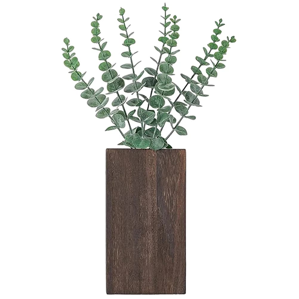 Jardinière murale en bois pour légumes et fleurs séchées, Vase suspendu en bois d'intérieur, décorat