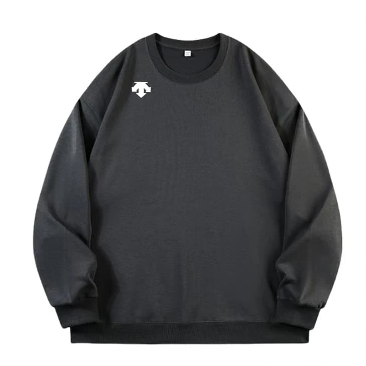 Chemise de sport à manches longues et col rond pour homme, en pur coton, chemise de sport décontract