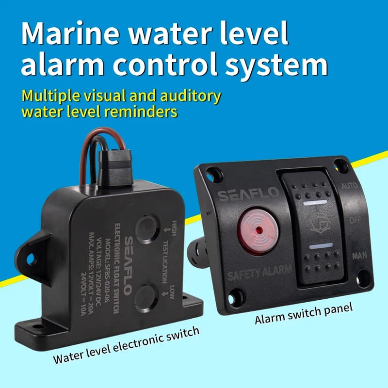 Panneau de commutation de détection de niveau d'eau Marine, système d'alarme automatique, pompe de c