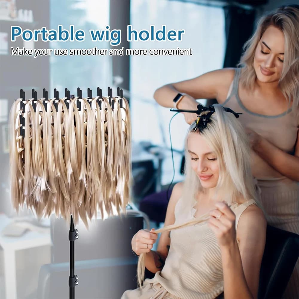 Support d'extension de cheveux, support de suspension, support de tressage, présentoir d'extension D