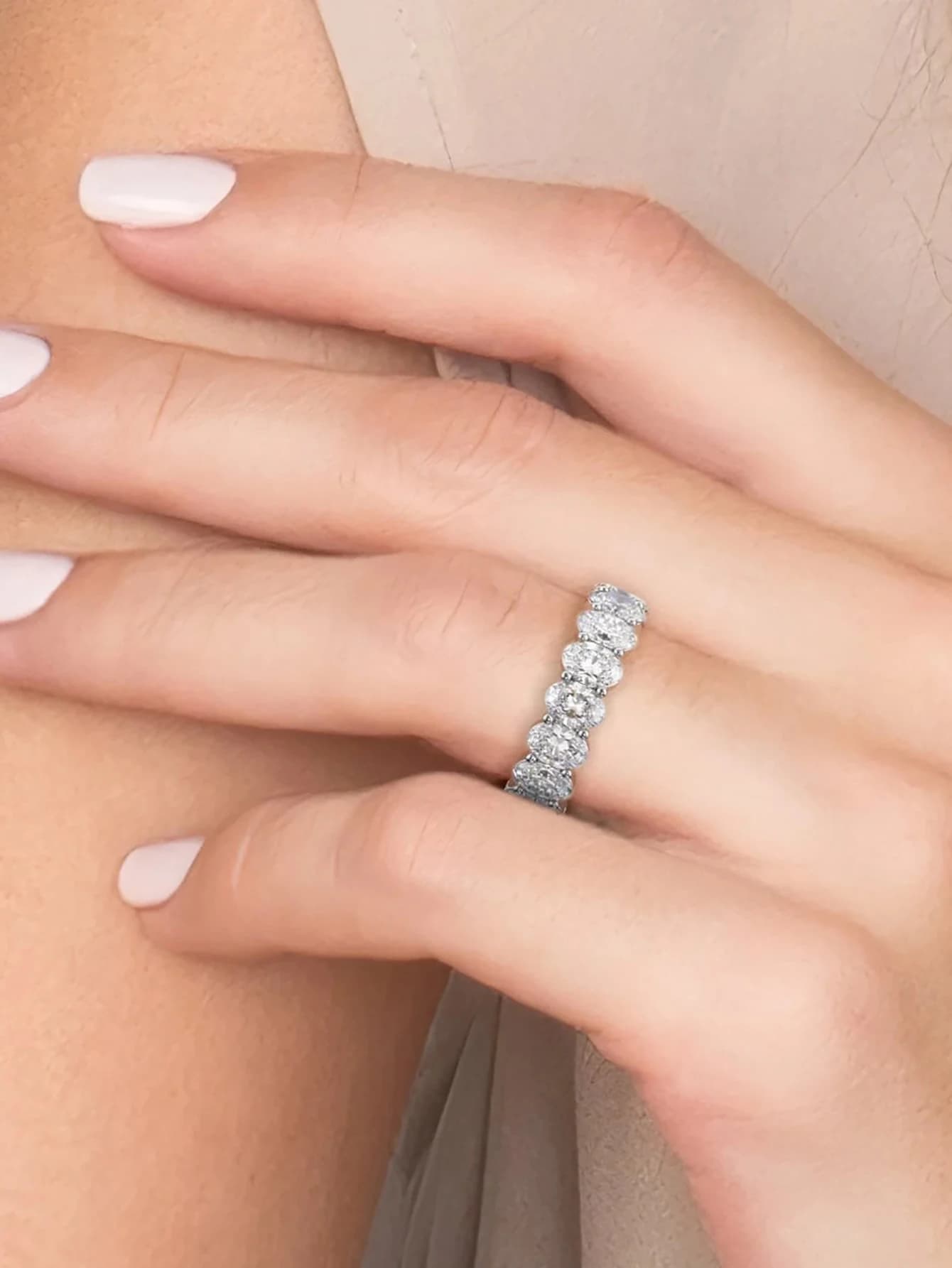 Bague ovale en argent Sterling 925 pour femmes, Zircon Original, à la mode, cadeau de fiançailles, d