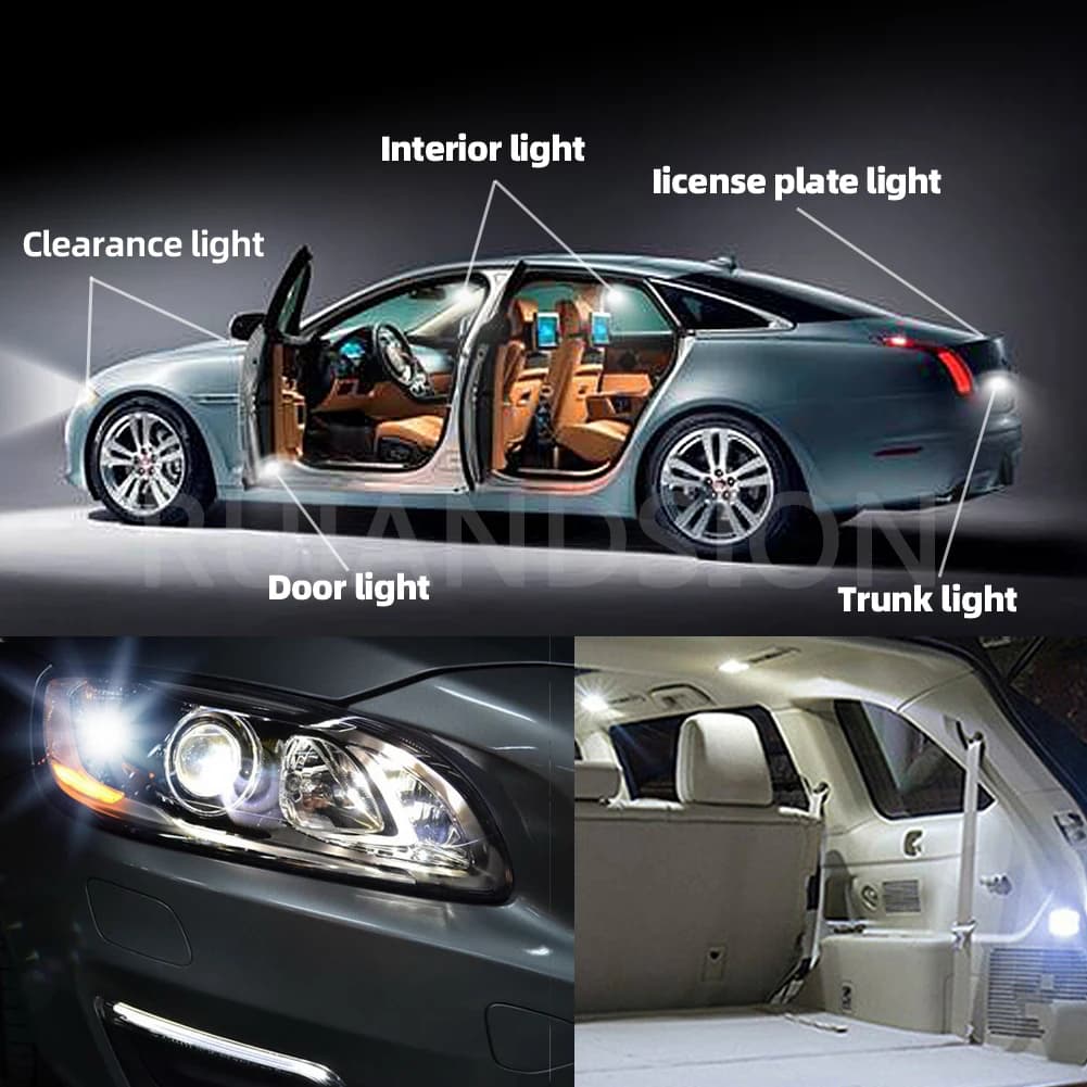 RUIANDSION4X BA9S T4W 3030SMD-Ampoule LED pour Coffre de Voiture, Lampe de Position Latérale existen