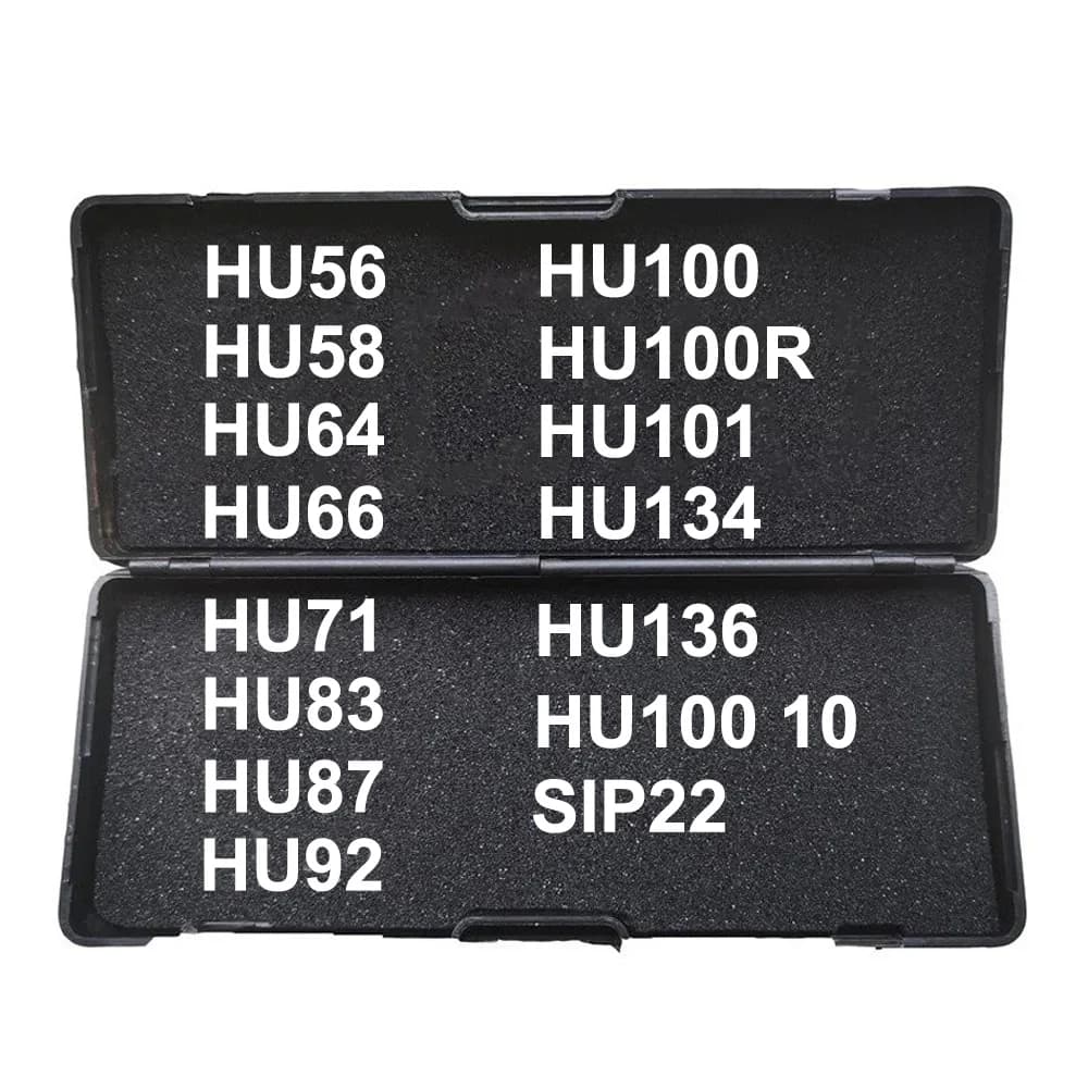 Lishi-Outils 2 en 1 HU56 HU58 HU64 HU66 HU71 HU83 HU87 HU92 HU100 HU100(10) HU101 HU100R HU134 HU136