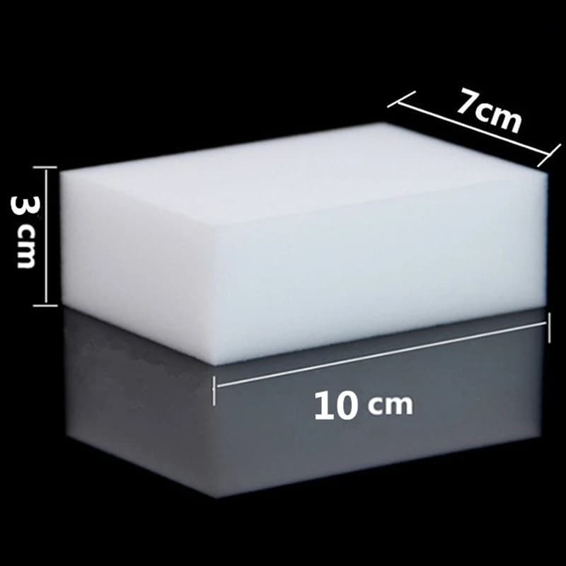 Éponge magique blanche en mélamine 100x70x30mm, gomme de nettoyage pour cuisine, salle de bains, out