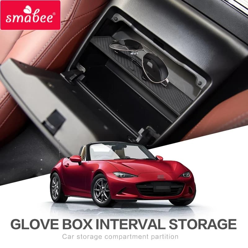 Boîte d'accoudoir de commande centrale, plateau de rangement adapté aux accessoires Mazda MX-5 ND RF