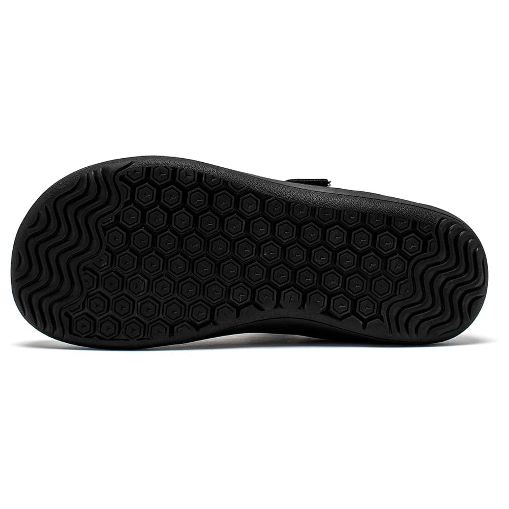 HOBIBEAR enfants fausse fourrure doublé pieds nus chaussures hiver large orteil boîte en cuir artifi