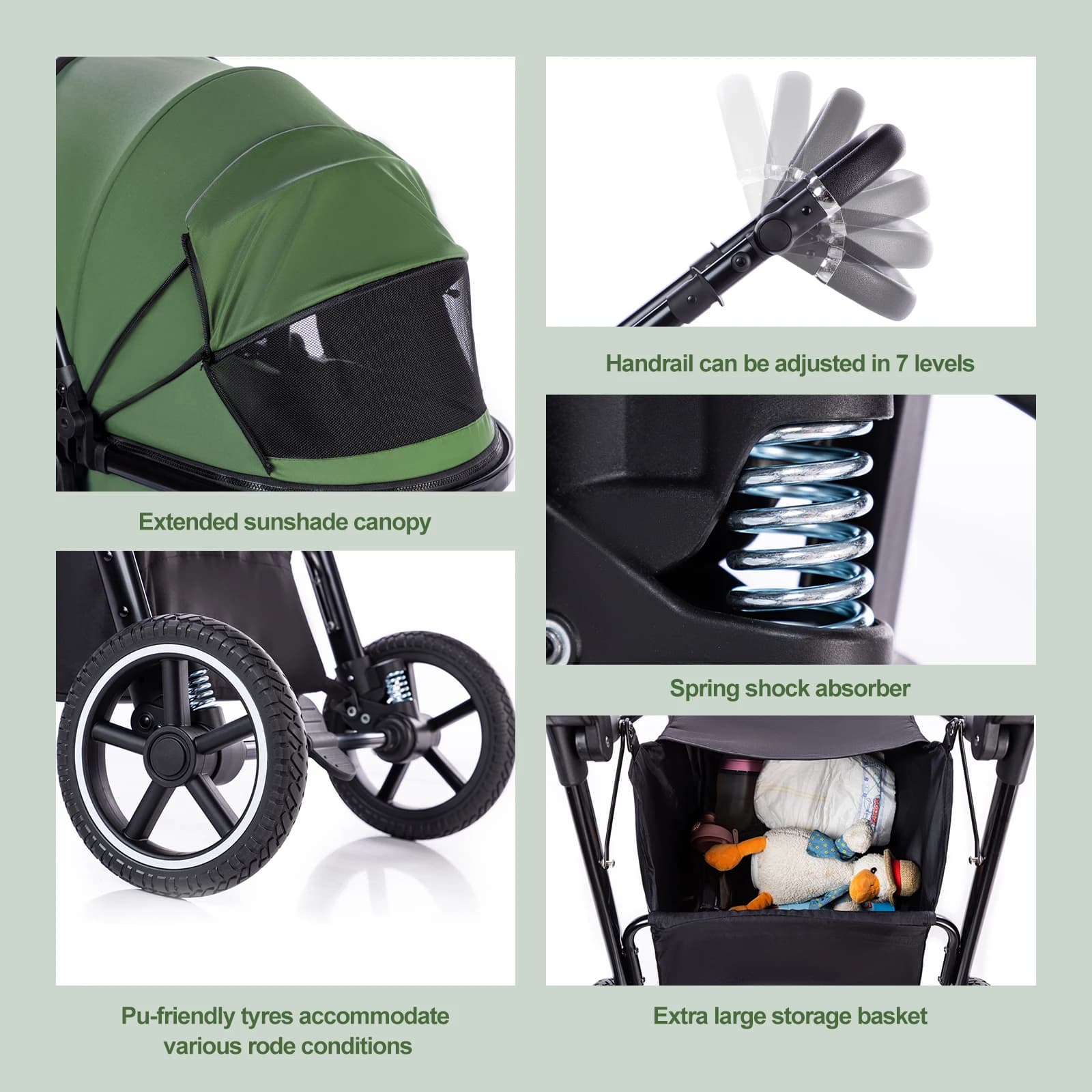 Poussette bébé 3 en 1, facile à plier, multifonctionnelle, voyage, Portable, siège de sécurité, norm