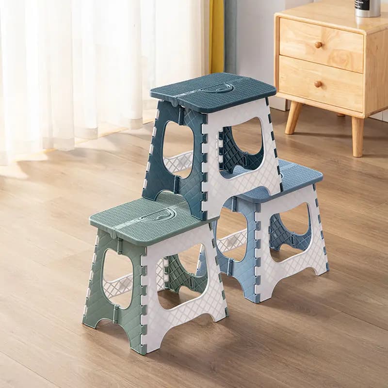 Tabouret de pêche en plastique épais et pliant, Mini chaise d'extérieur Portable pour adultes et enf