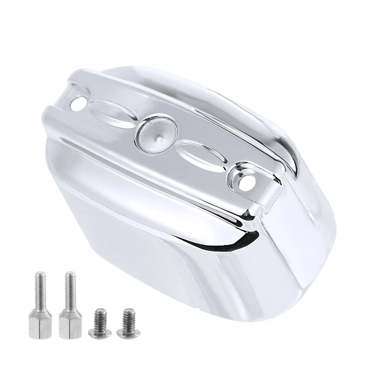 Couvercle de maître-cylindre de frein arrière en aluminium chromé, pour Harley Heritage Softail Fatb
