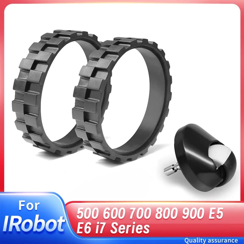 Pneus de remplacement pour aspirateur IRobot Roomba séries 500, 600, 700, 800, 900, E5, E6, i7, une 
