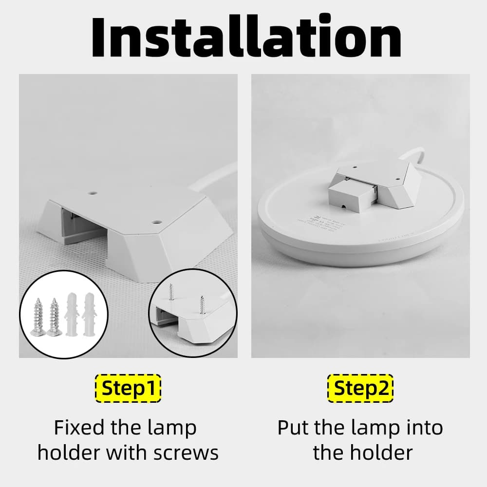 Plafonnier LED Intelligent avec Radar et Capteur de Mouvement PIR, Luminaire Décoratif de Plafond, I