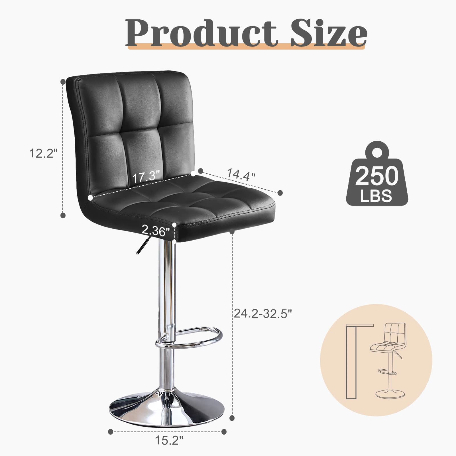 JIAN-Ensemble de 2 barres de piste en cuir PU, supports de comptoir recommandés, SGS ignorent le gyl