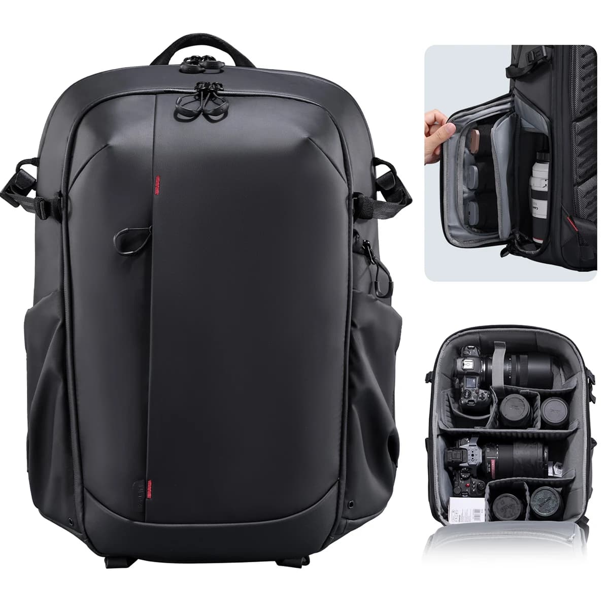 Ulanzi-Sac à dos étanche de grande capacité pour appareil photo reflex numérique, sac de voyage pour