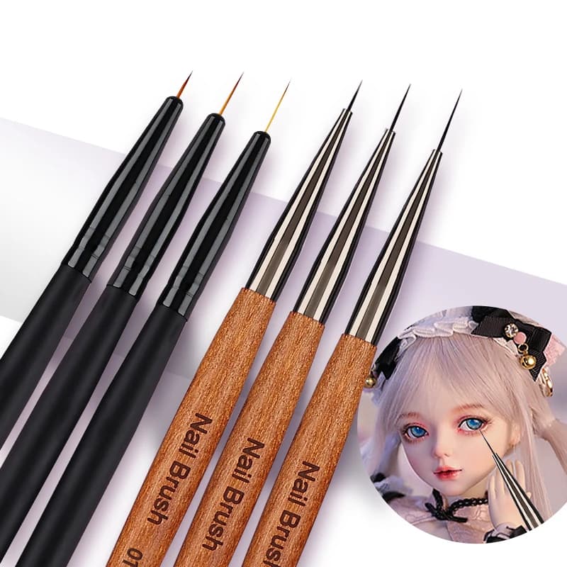 Ensemble de stylos à lignes fines et extrêmes, argile ultralégère, poupée Bjd, brosse pour dessin du