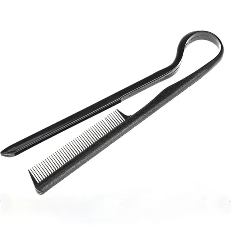 Peigne de coiffure en forme de V, tri de cheveux, peigne droit, peigne de coiffure, peigne à lisser,