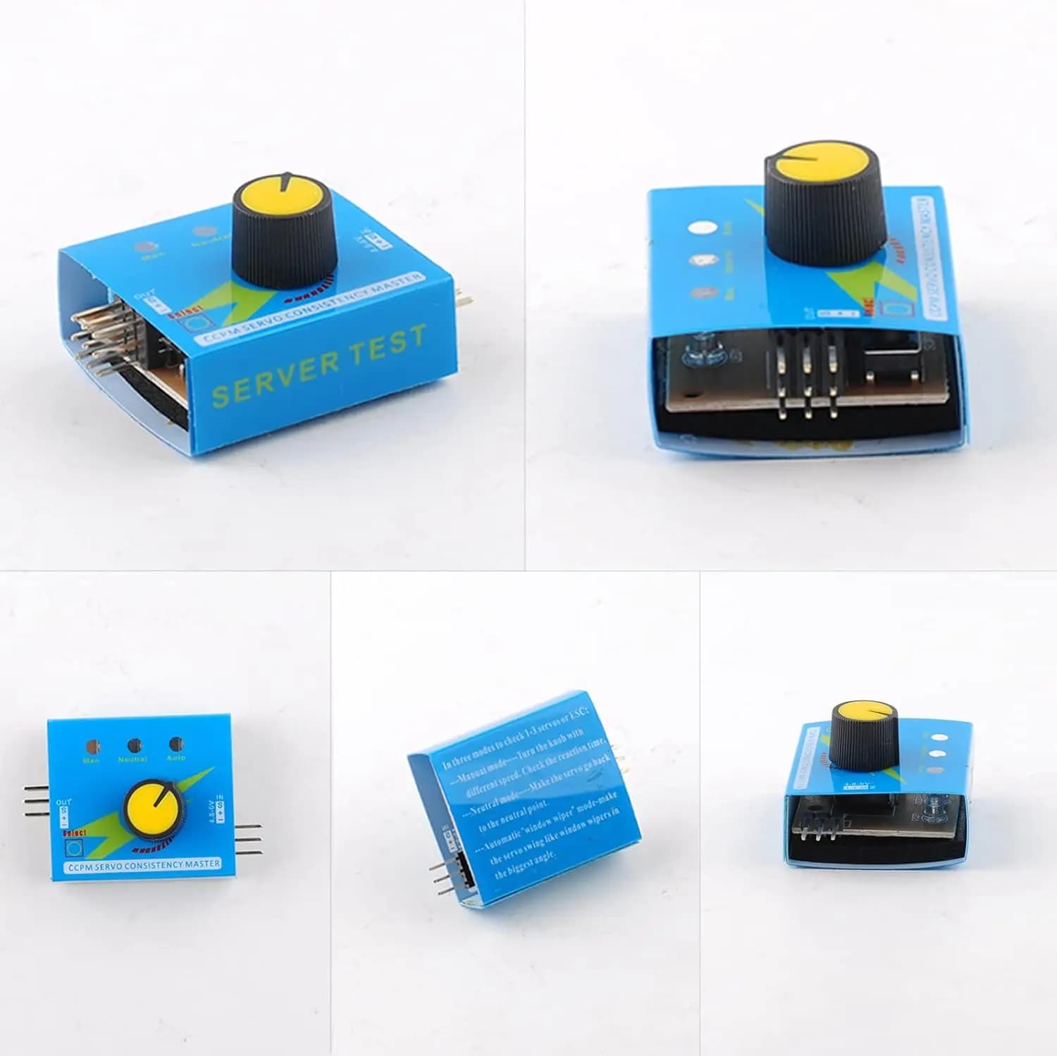 Testeur de servomoteur numérique 3CH, contrôleur de vitesse ESC, vérificateur CCPM, maître de Consis